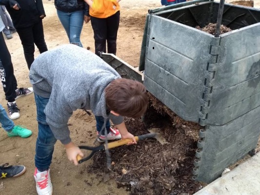 Compostatge a l’escola Guillem de Claramunt, La Secuita